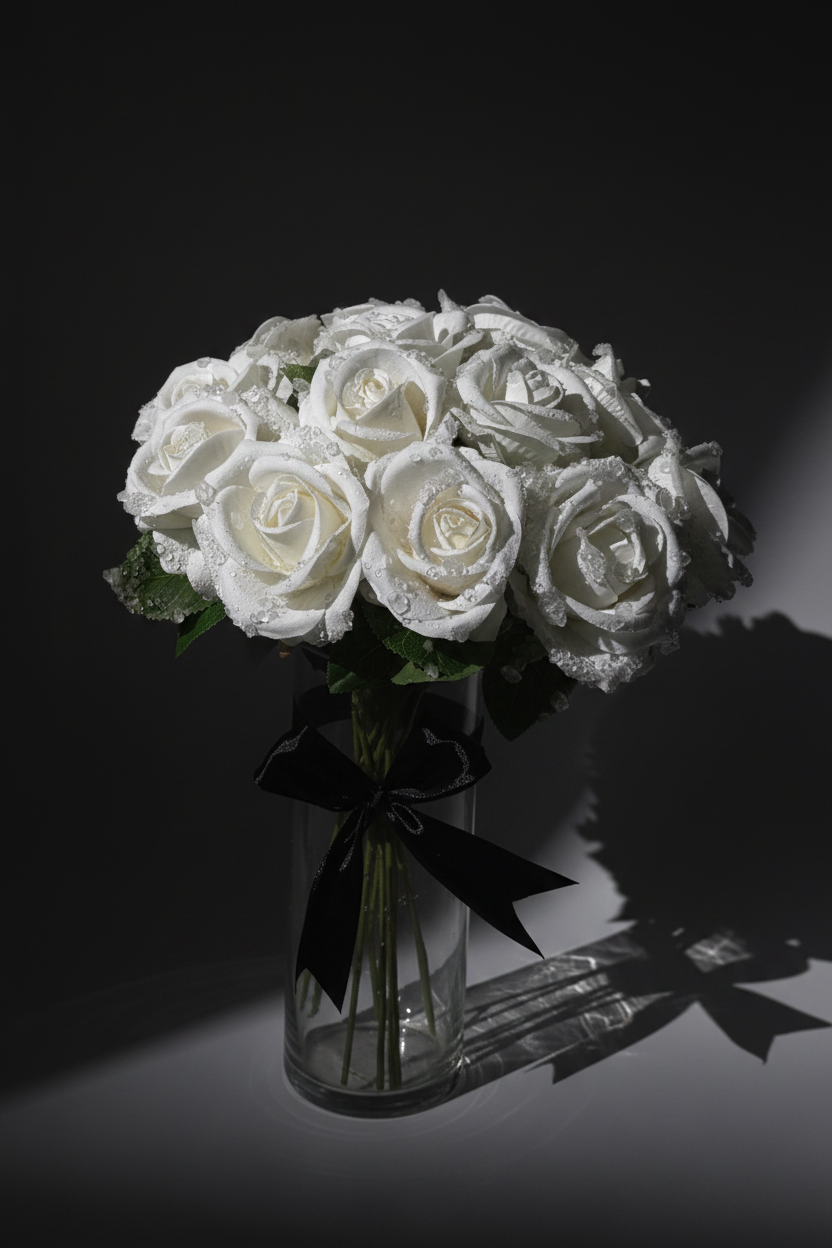 Morning Dew (white roses)