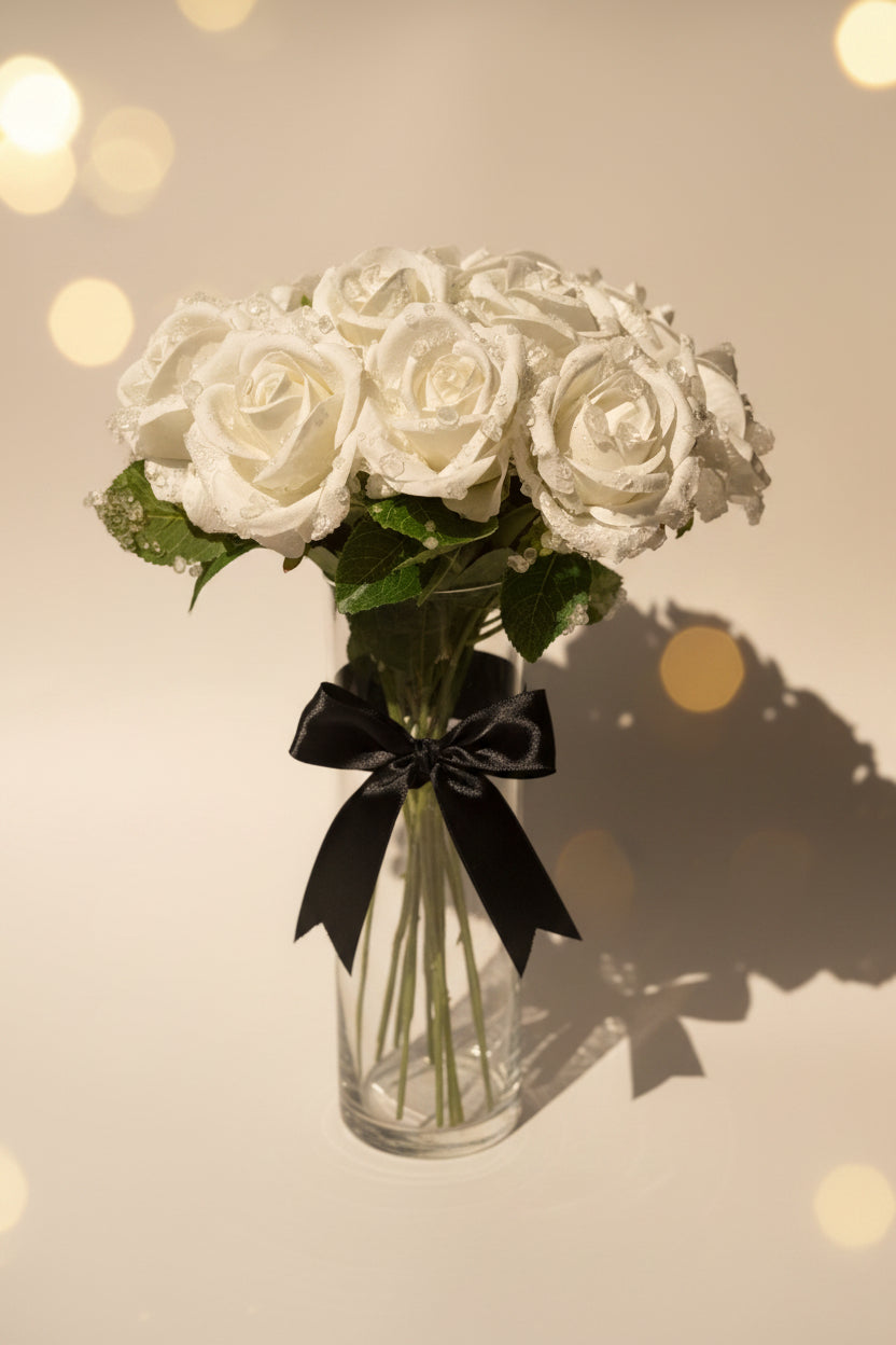 Morning Dew (white roses)