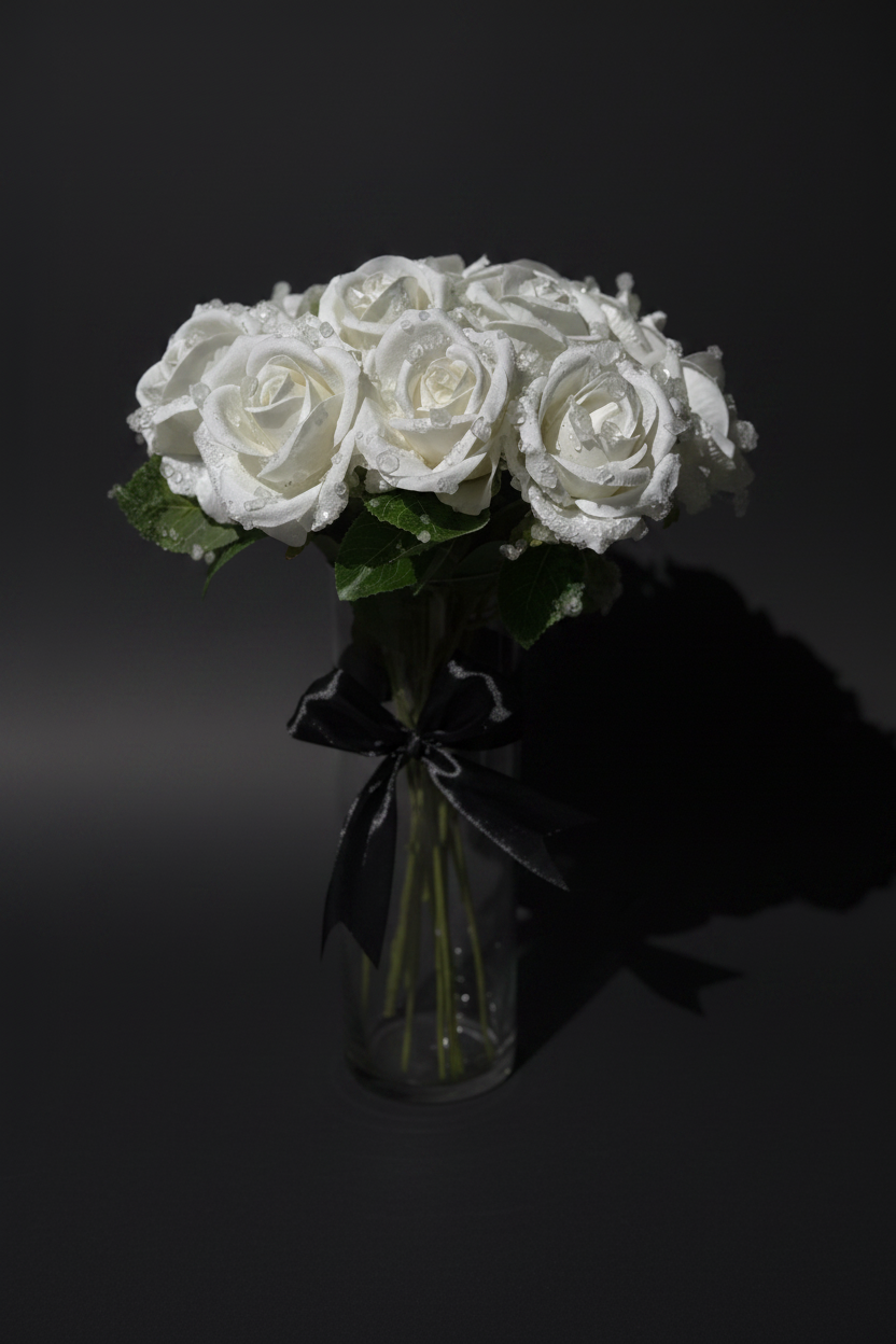 Morning Dew (white roses)