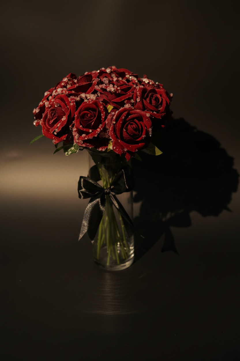 Morning Dew (red roses)