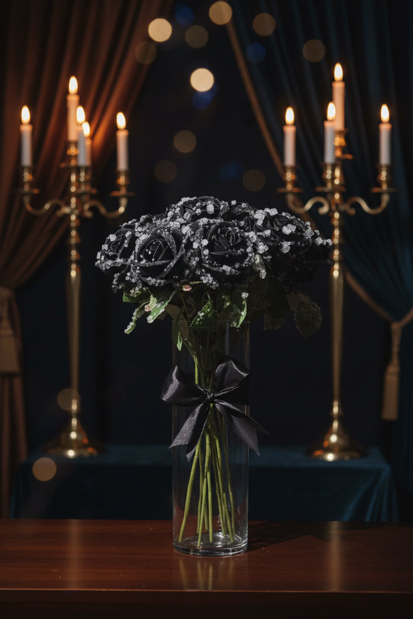 Morning Dew (black roses)