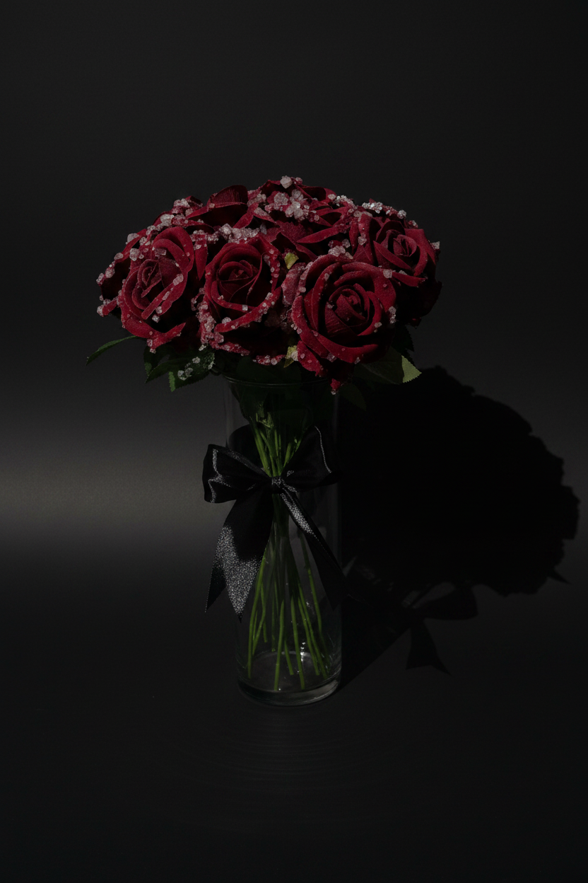 Morning Dew (red roses)