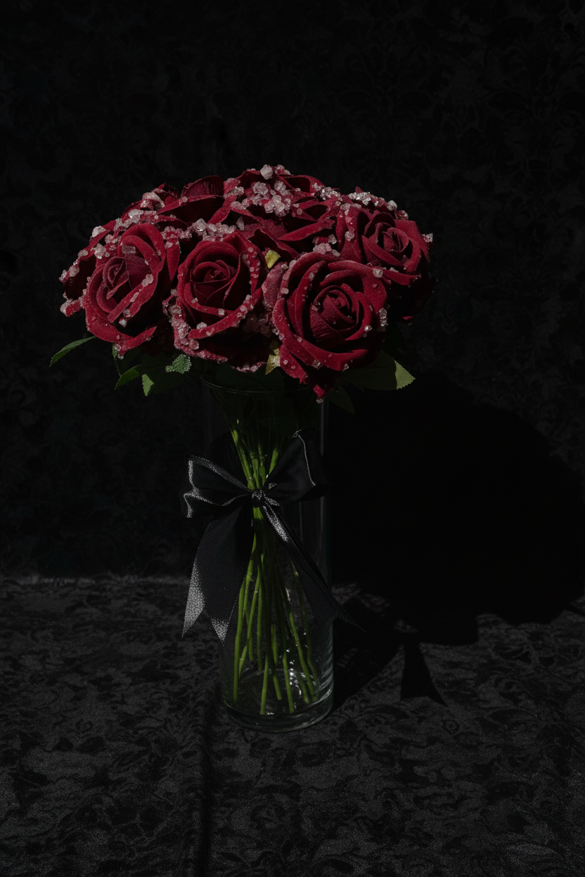 Morning Dew (red roses)