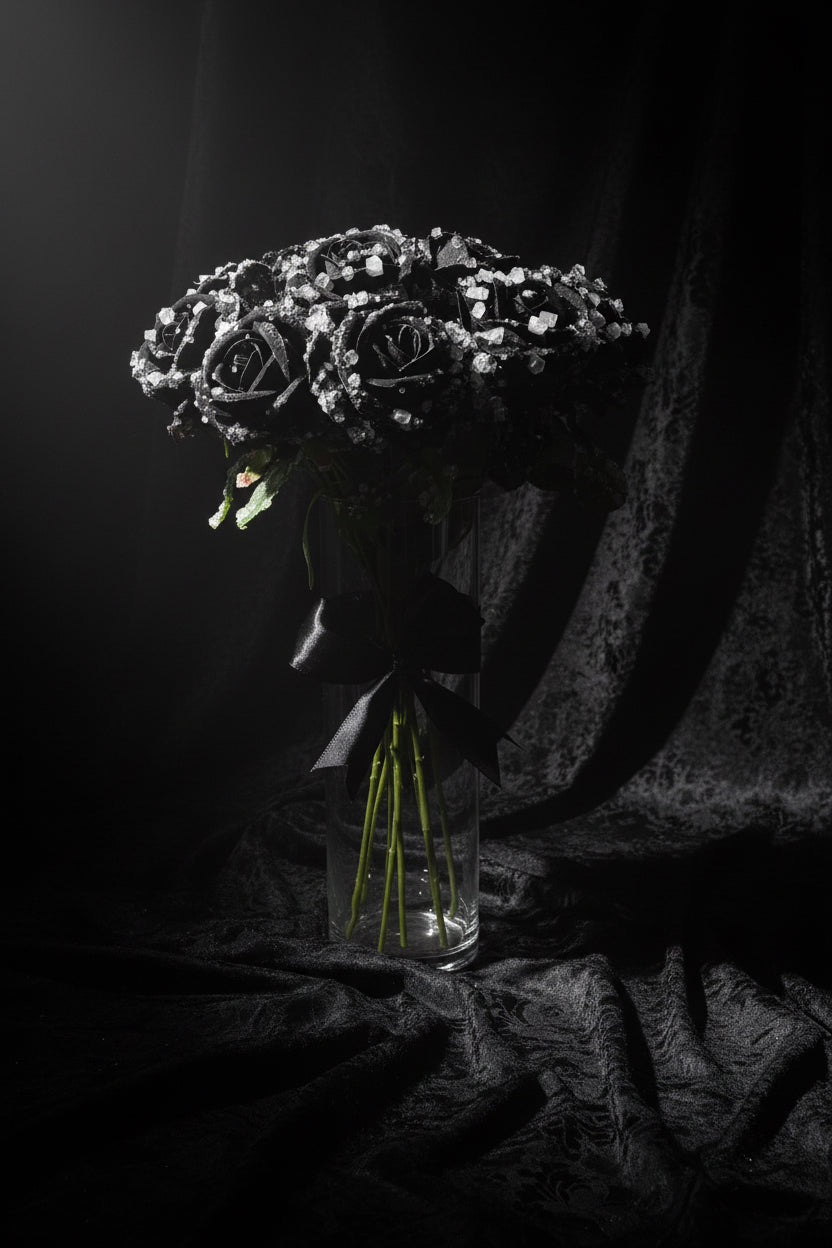 Morning Dew (black roses)