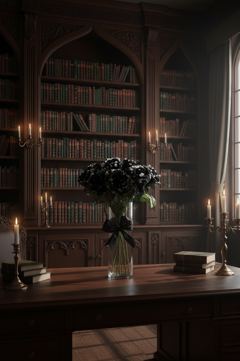 Morning Dew (black roses)
