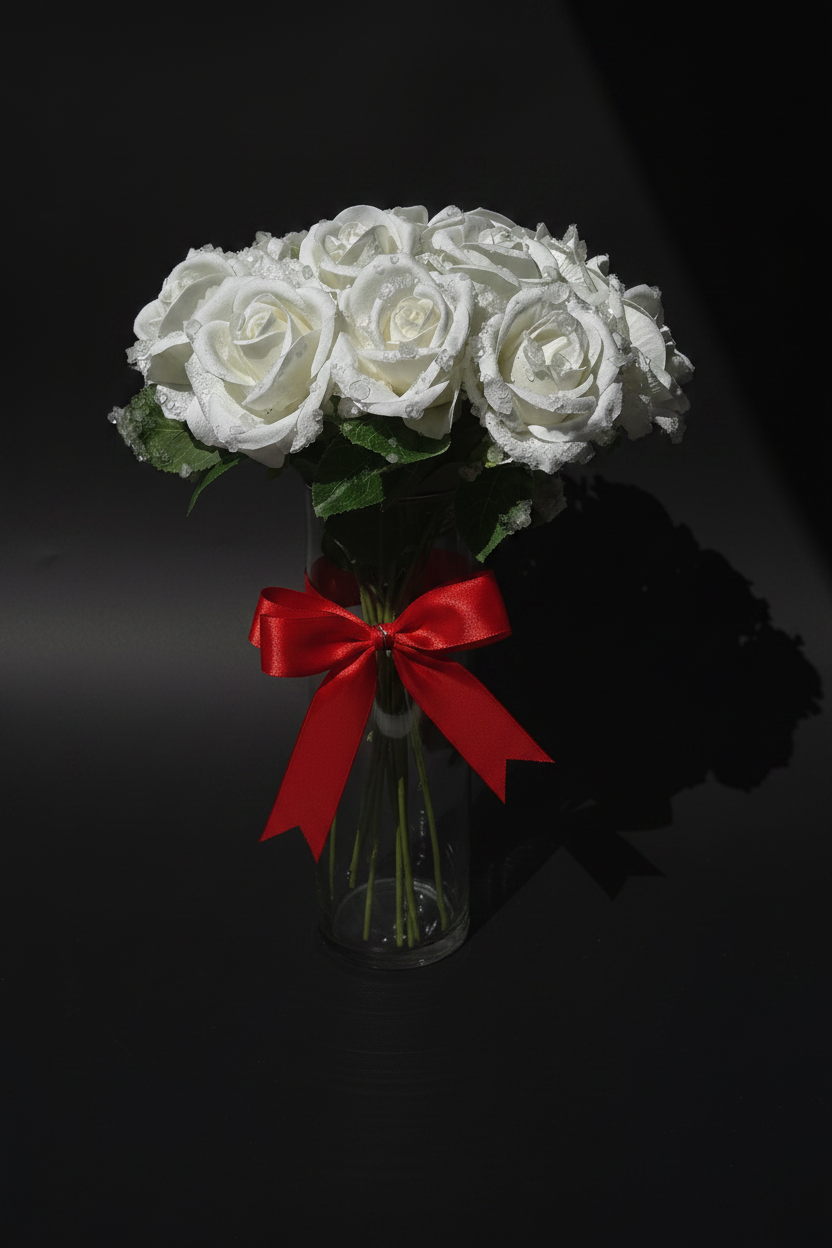 Morning Dew (white roses)