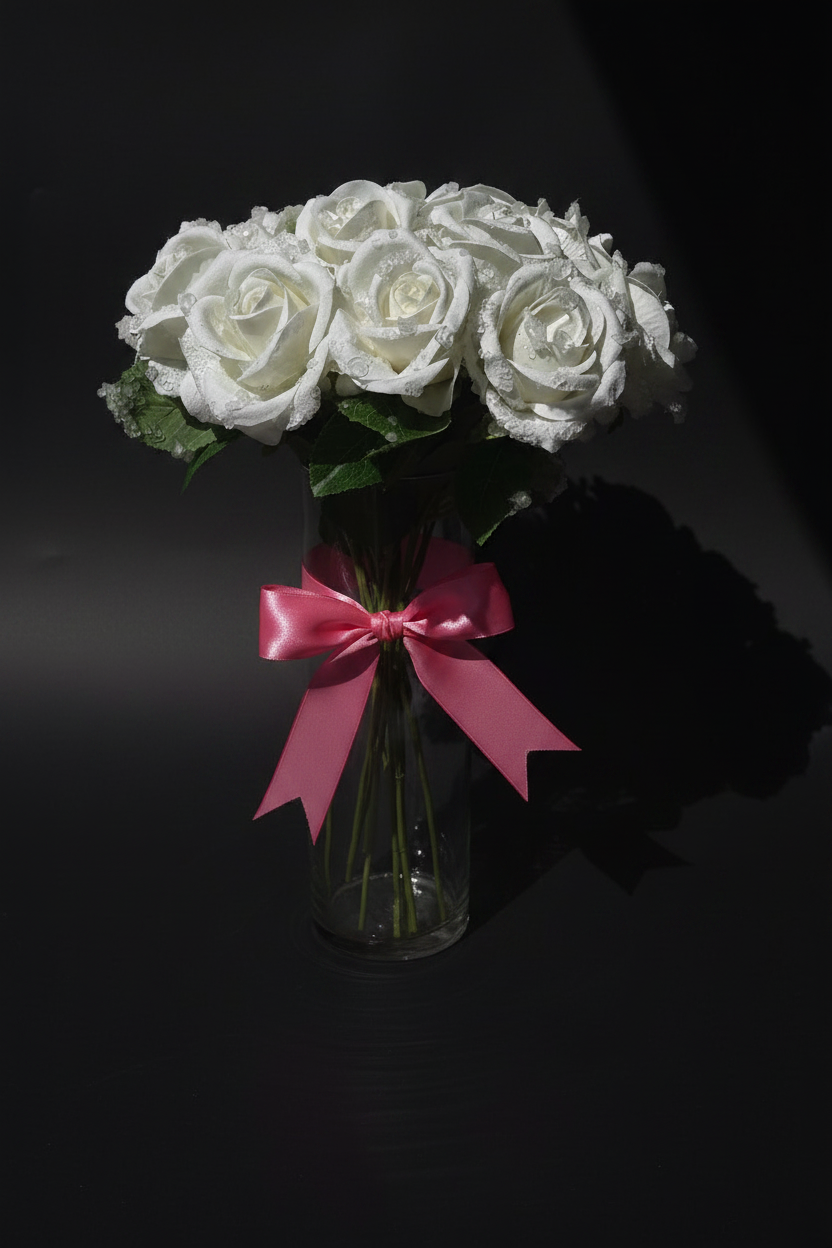 Morning Dew (white roses)