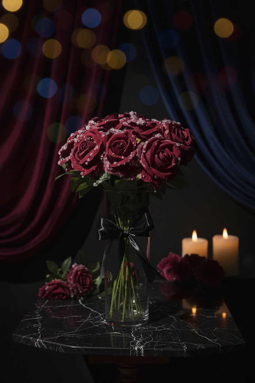 Morning Dew (red roses)