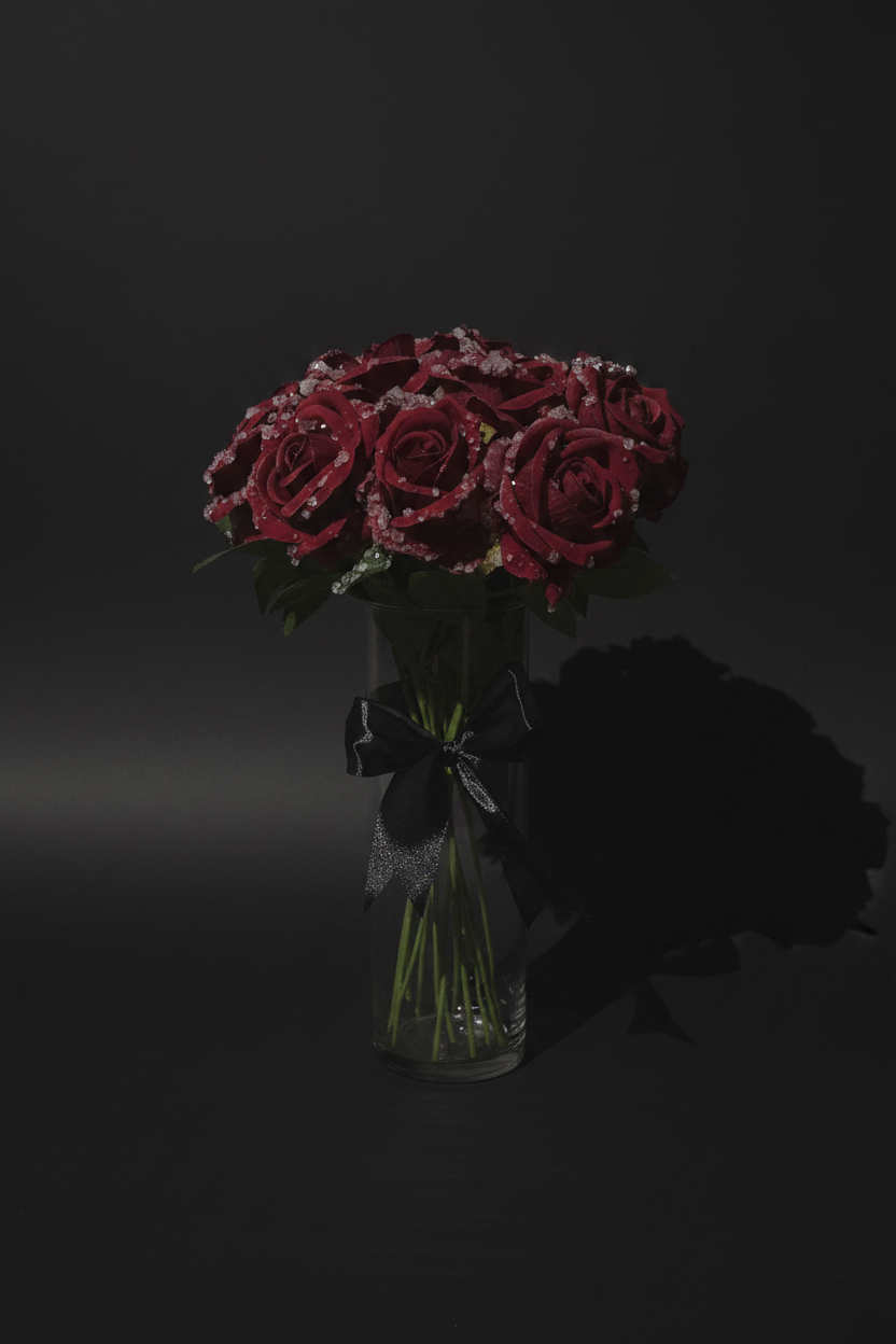Morning Dew (red roses)