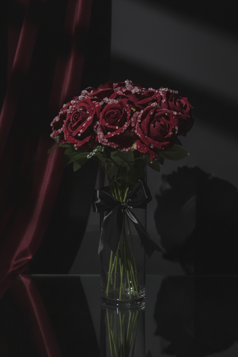 Morning Dew (red roses)