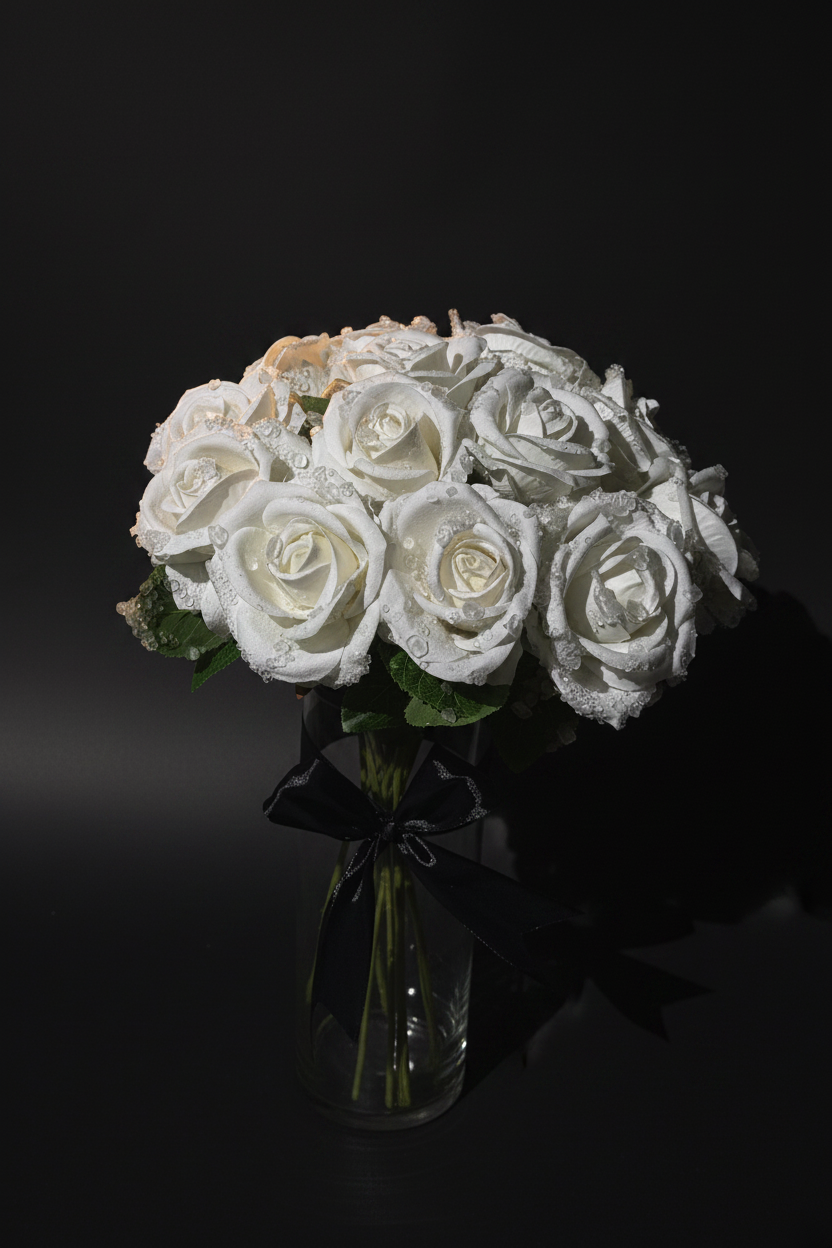 Morning Dew (white roses)