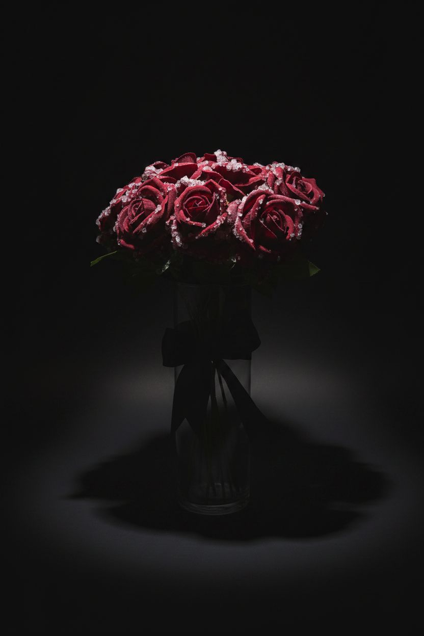 Morning Dew (red roses)