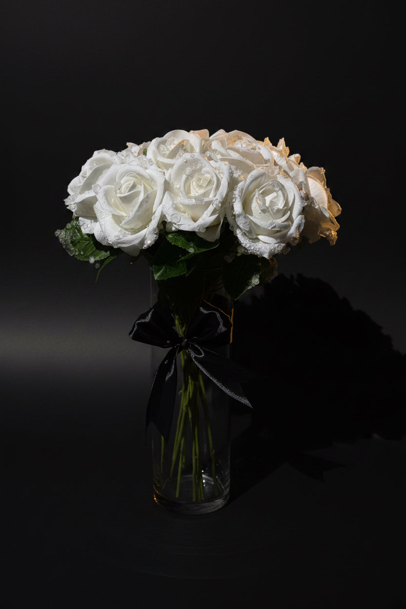 Morning Dew (white roses)