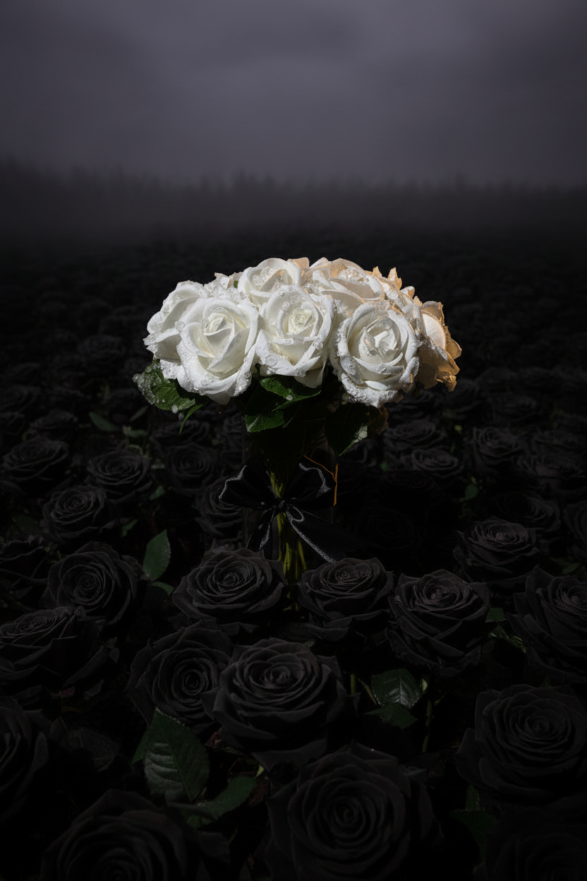 Morning Dew (white roses)