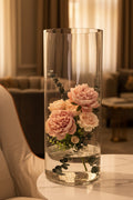 Clear cylinder vase