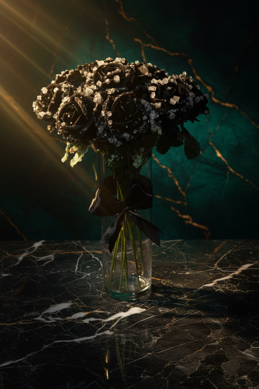 Morning Dew (black roses)