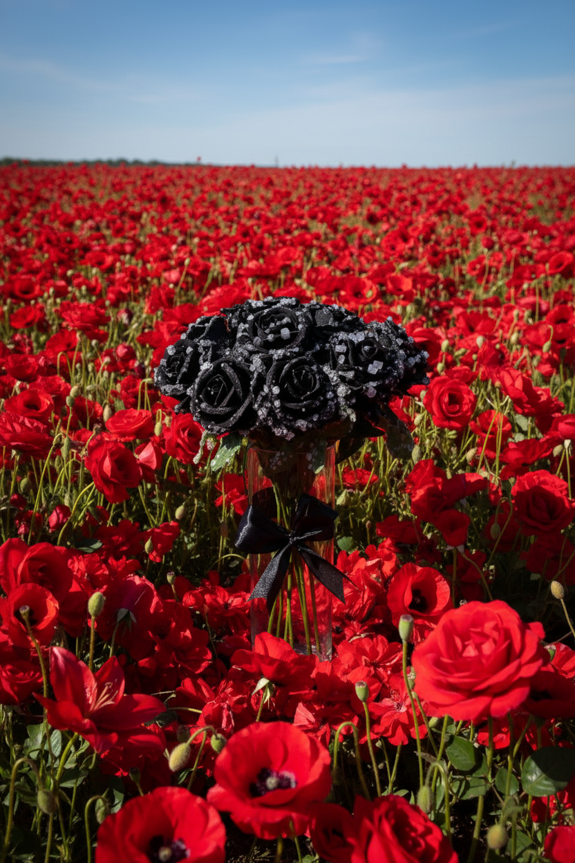 Morning Dew (black roses)