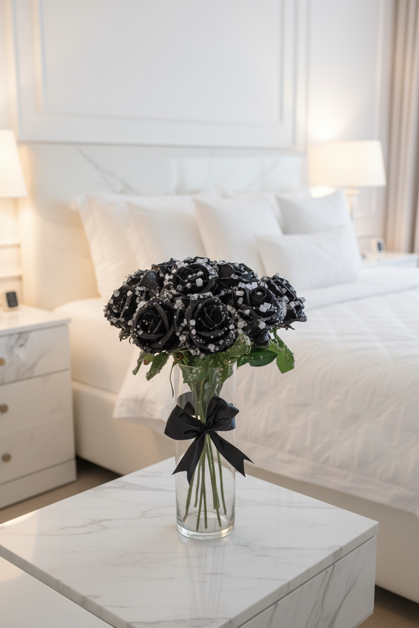 Morning Dew (black roses)