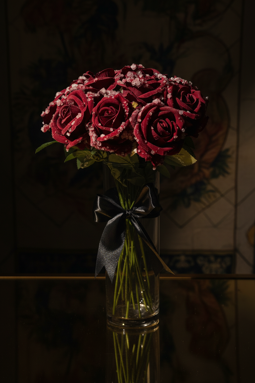 Morning Dew (red roses)