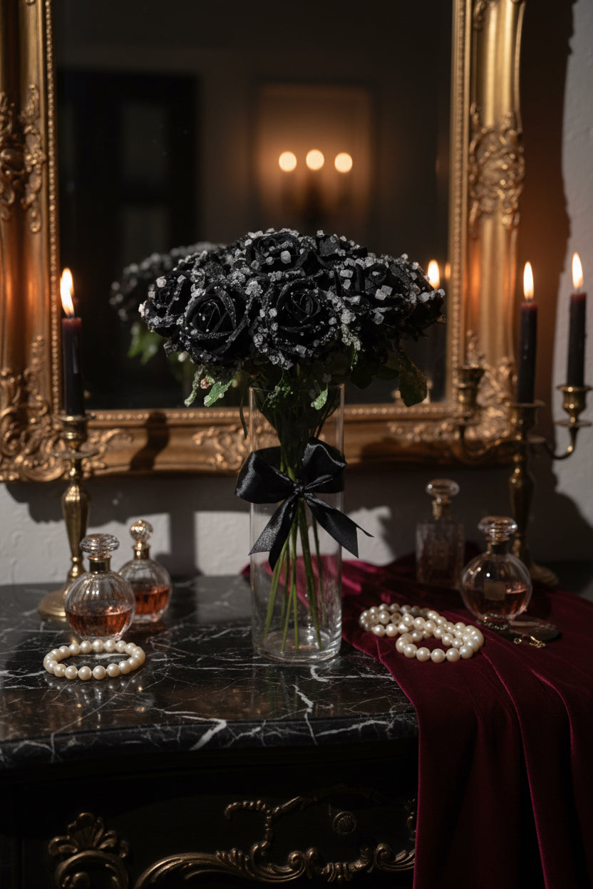 Morning Dew (black roses)