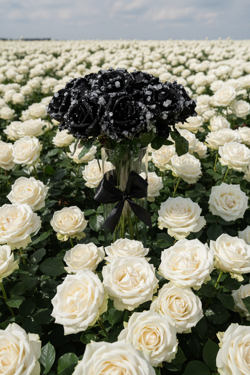 Morning Dew (black roses)